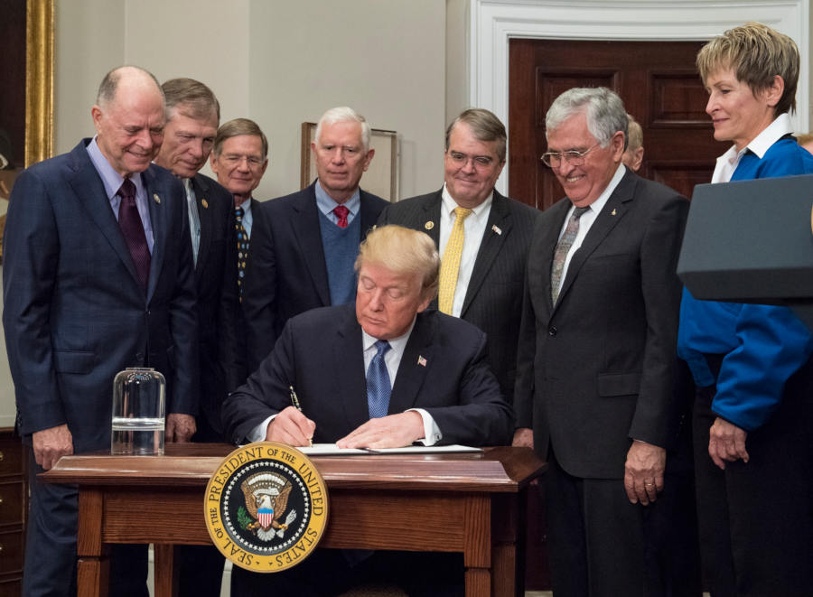 President Trump Signing